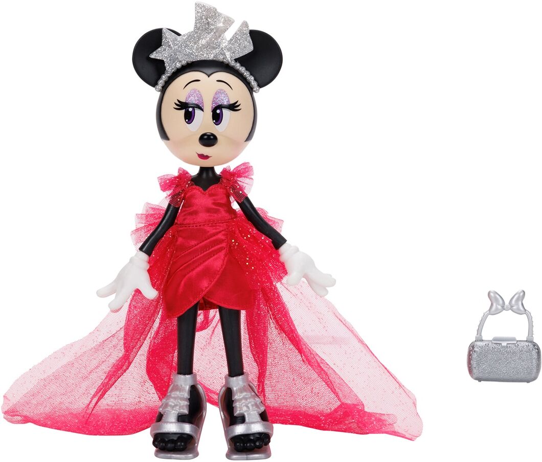 Jakks Pacific Muñeca Minnie Mouse 25 cm Edición especial Disney 100 Aniversario .