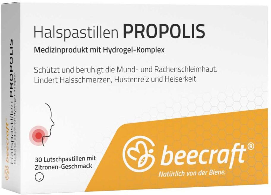 Beecraft Halspastillen Propolis 30stk