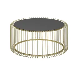 Couchtisch  Albarella , schwarz , Maße (cm): H: 35  Ø: 80