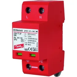 Dehn 941110 Anwendungsopt. Kombi-Ableiter DEHNshield Typ1+2 für einphasige TT-und TN-Systeme DSH TT 2P 255 DSHTT2P255