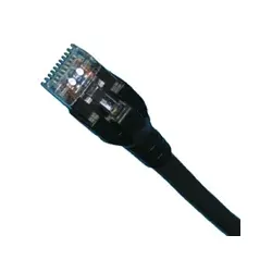 Patchkabel Cat. 6A, 4x2, RJ-45 Stecker, Länge:5m, schwarz
