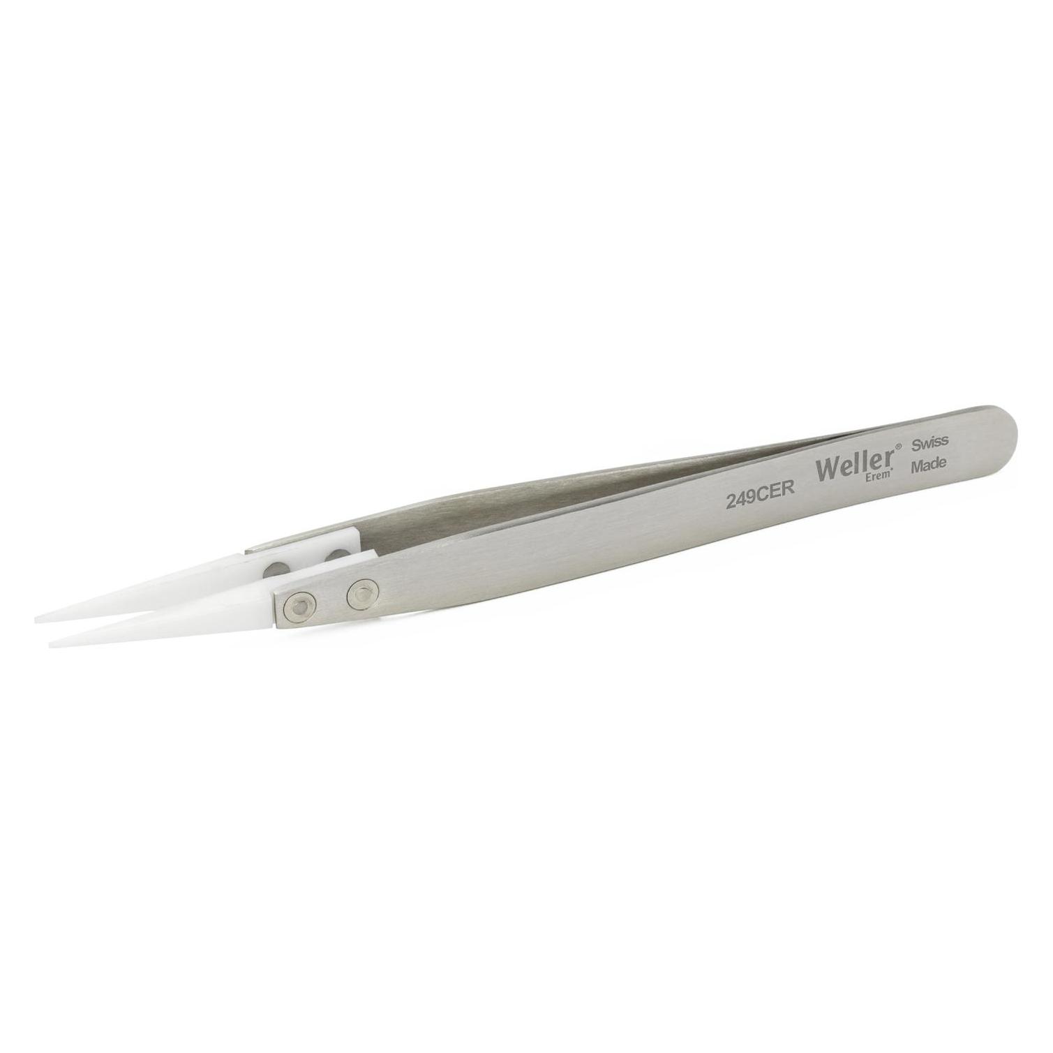 Weller Erem Erem Edelstahl Pinzette Säurebeständig, Spitze Gerade, Spitz, 130 mm (249CER)