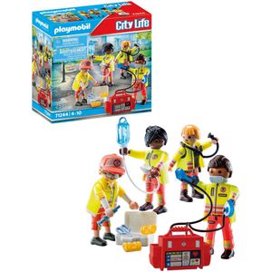 playmobil Spielset CITY LIFE 71244, ab 4 Jahre, Rettungsteam, 25 Teile