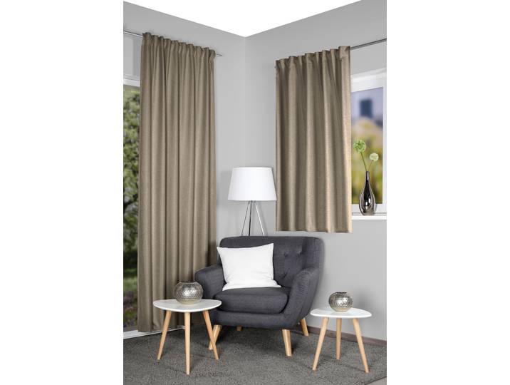 Rideau thermique Eskamio 135 x 225cm Beige/Beige