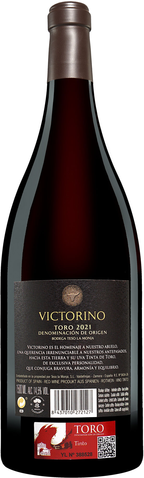 Teso La Monja »Victorino« - 1,5 L. Magnum 2021 14.5% Vol. Rotwein Trocken aus Spanien