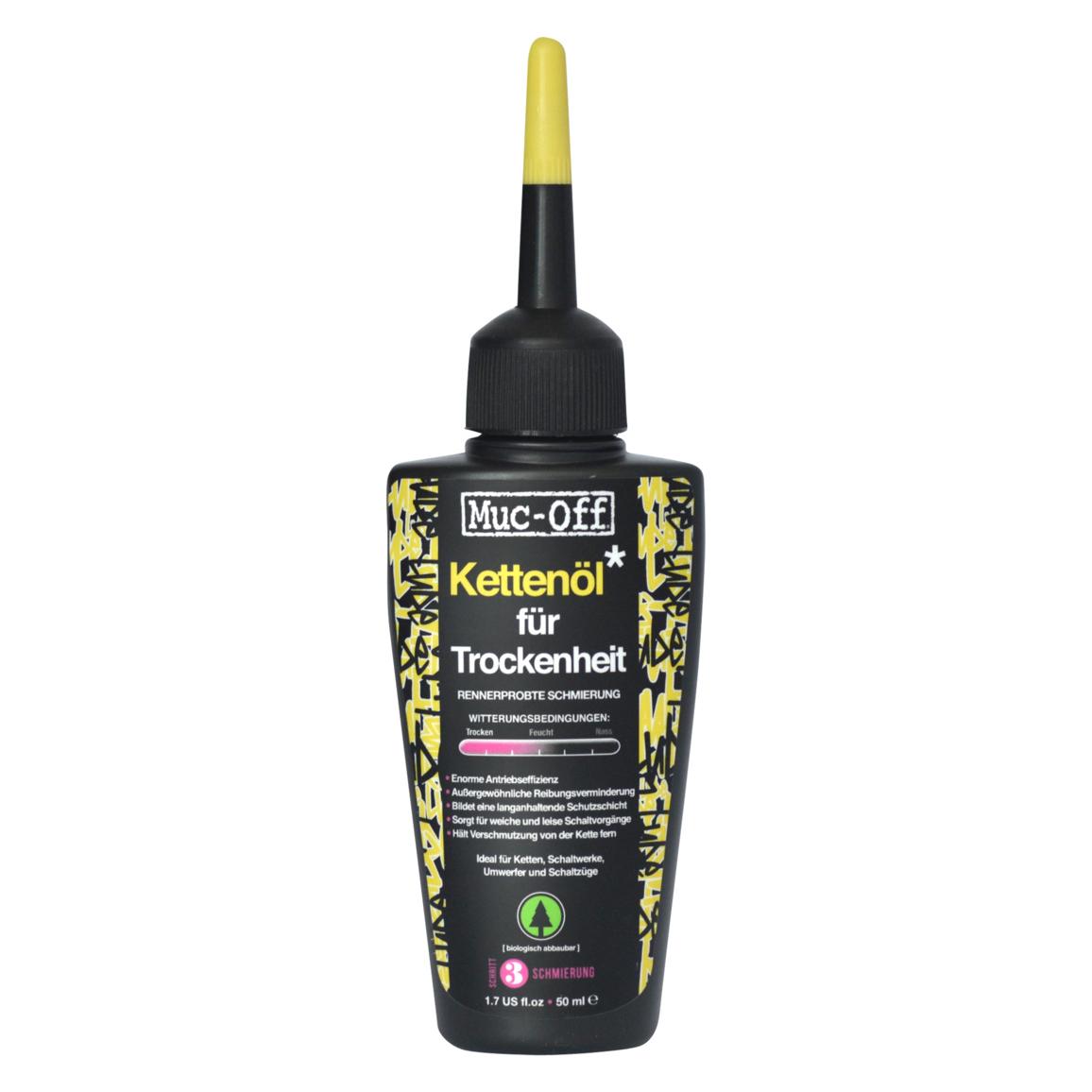 Muc-Off Kettenöl für Trockenheit (50 ml, Kettenöl) (mu-lub-0766)