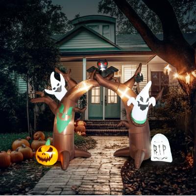 No 8FT Halloween Inflatables Scary Tree Outdoor Decorations