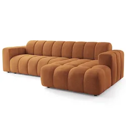 ECKSOFA SETIA Orange Strukturstoff