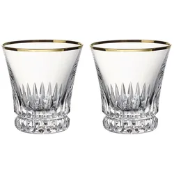 Villeroy & Boch Wasserglas, Set 2tlg. Grand Royal Gold, Trinkgläser, Gold, Transparent