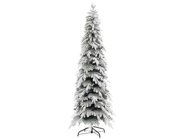 ComfortXL Weihnachtsbaum De-41591 210 cm, 800 Zweige, Kunstschnee, Grün, Kunststoff, 210 cm, Dekoration, Weihnachtsdekoration, Christbäume & Zubehör