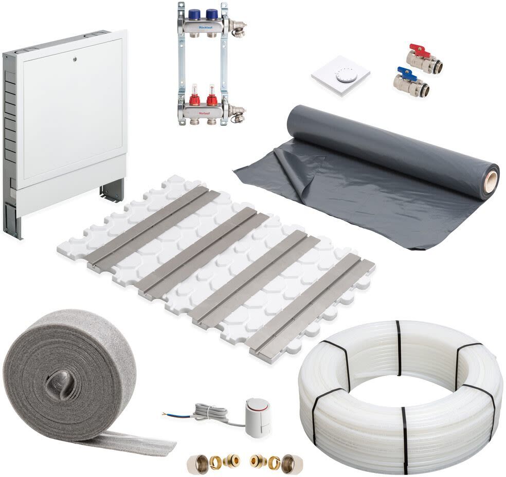 Megabad Profi Collection Underfloor heating drywall system complete set for an area up to 30 m² MBTB1EB30QM