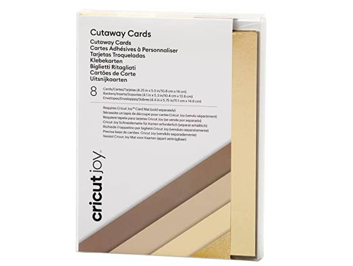 Cricut Joy Cutaway Cards Neutralen 10,8cm x 14cm 8-pack Voor gebruik met Cricut Joy