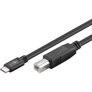 Goobay USB-Kabel 67985, USB 2.0, 1 m, Anschlusskabel, C Stecker / B Stecker