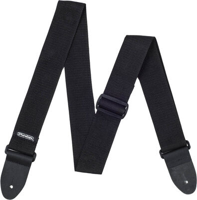 Dunlop Poly Strap Black noir