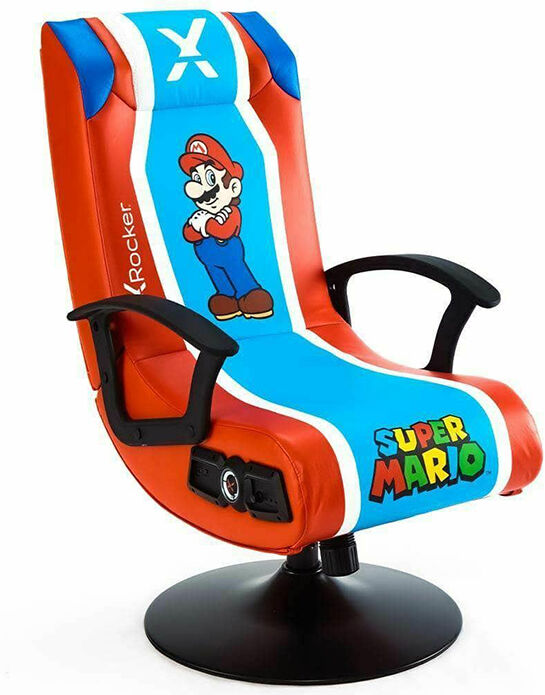 CADEIRA GAMING XROCKER S MARIO AUDIO