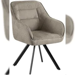 CLP Esszimmerstuhl Pettuli taupe/Stoff