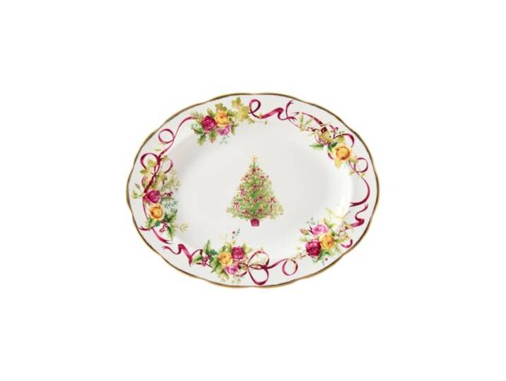 Royal Albert Old Country Roses Servierplatte, oval, 33 cm