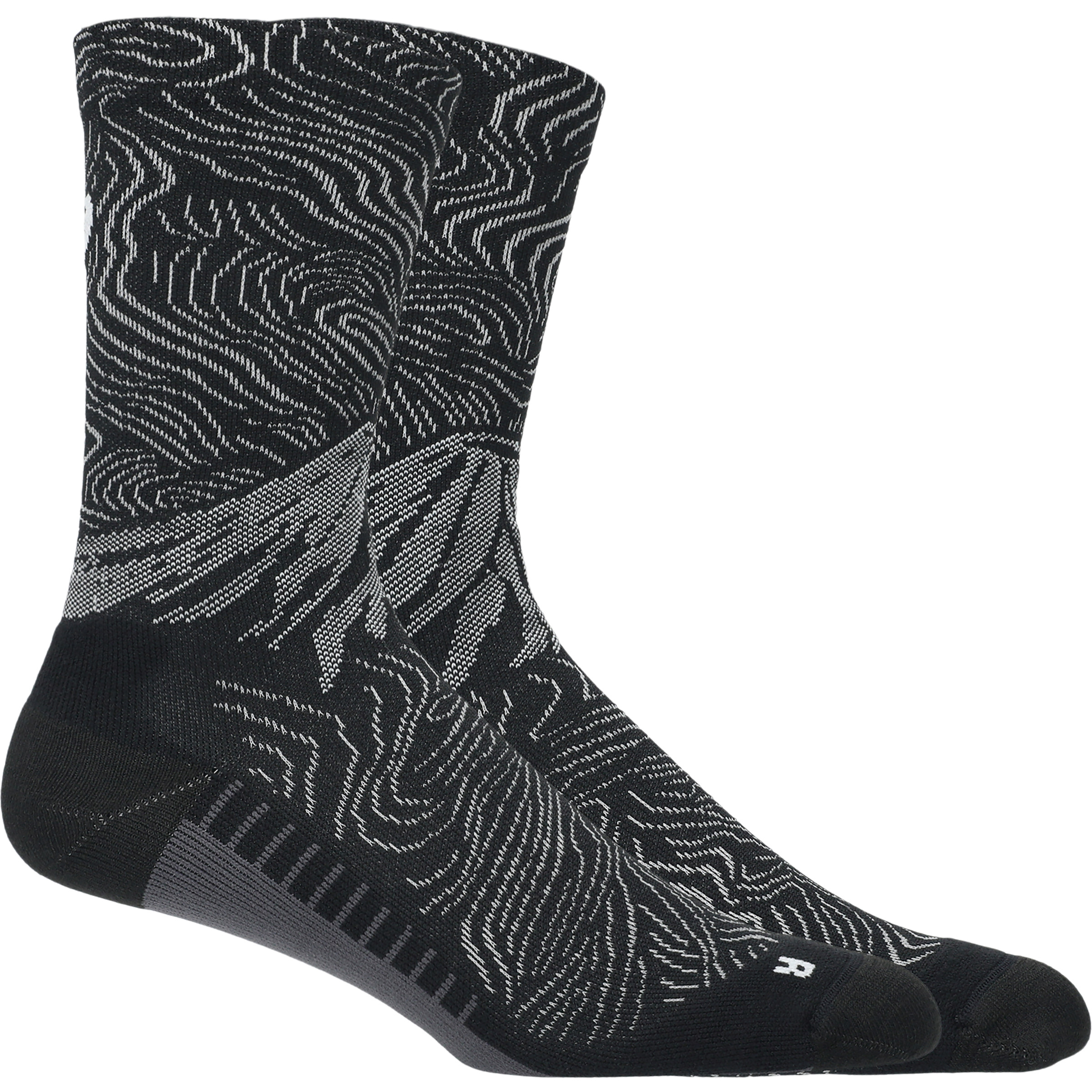 Asics Fujitrail Graphic Crew Laufsocken schwarz Größe 35 Trailrunning | Laufen Schnell trocknend Merinowolle