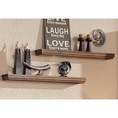 Wandboard OTTO HOME "Vilma", braun (dunkelbraun), Regale, Wandboard, Breite 89 cm, 2er Set