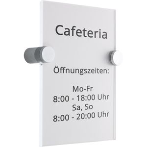 Böttcher-AG Türschild Premium, transparent, aus Acrylglas, mit edlem & zeitlosen Design, 14,8 x 10,5 cm