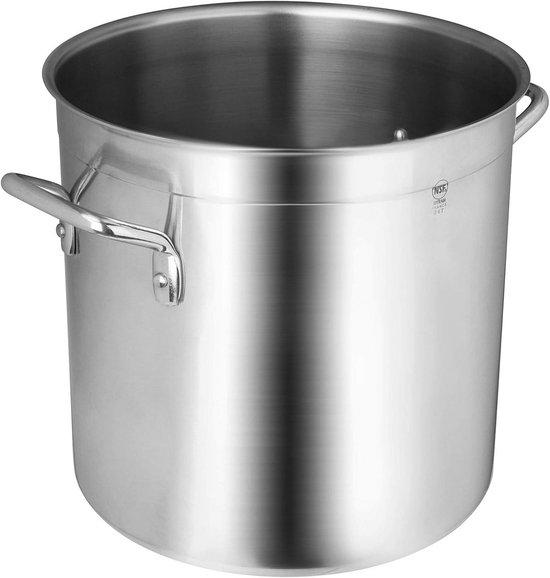 Famanu Edelstahl-Kochpfanne 34 cm für alle Herdarten inklusive Induktion
