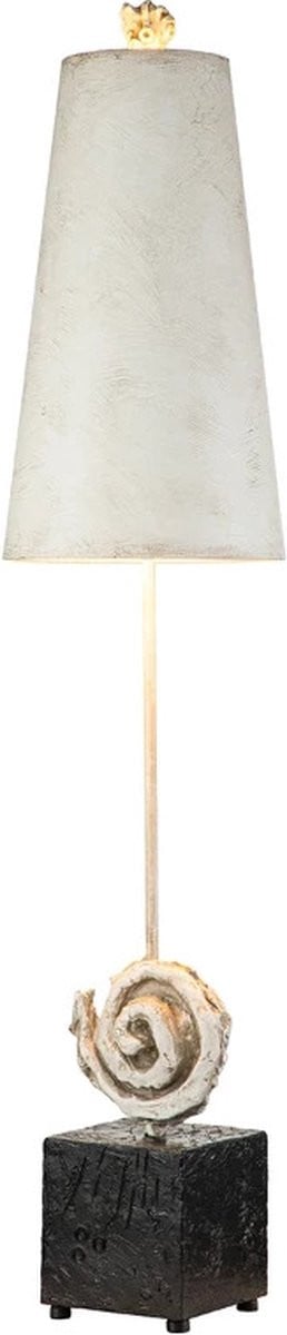 Flambeau LED Tafellamp Swirl van Elstead Lighting in Bone White en Black