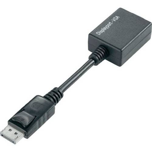 TECHly IADAP-DSP-250 DisplayPort / VGA Adapter [1x DisplayPort Stecker - 1x VGA-Buchse] Schwarz