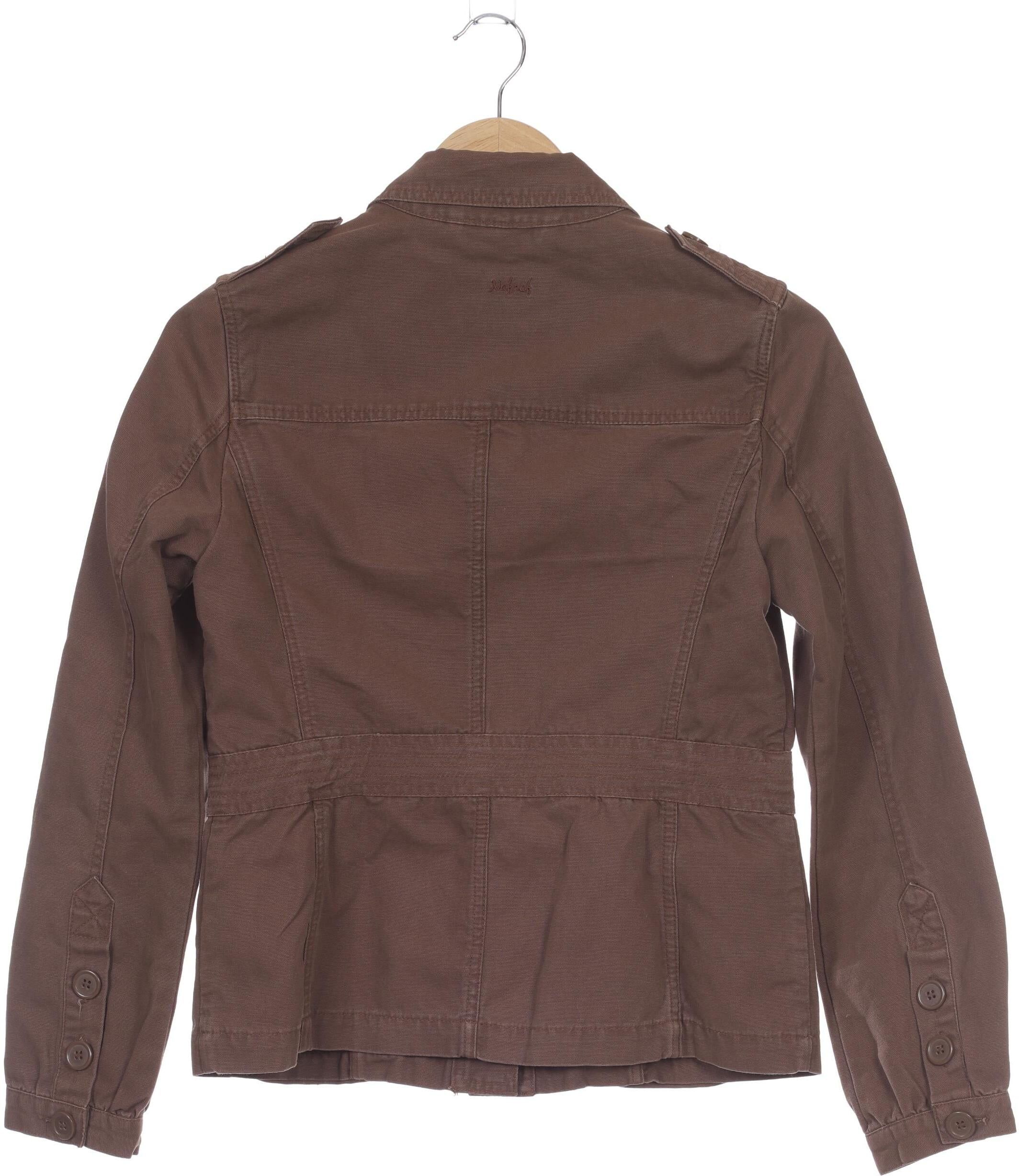NAF NAF Damen Jacke, Braun, Gr. M, Baumwolle - Second Hand