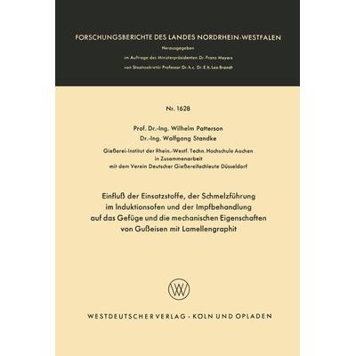 Einfluß der Einsatzstoffe, der Schmelzführung im Induktionsofen und der Impfbehandlung auf das Gefüge und die mechanischen Eigenschaften von Gußeisen
