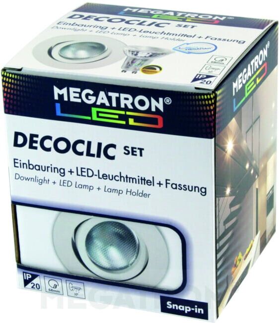 Megatron Set de spots encastrés LED 2800K dimmable blanc mat MT75401 (MT75401)