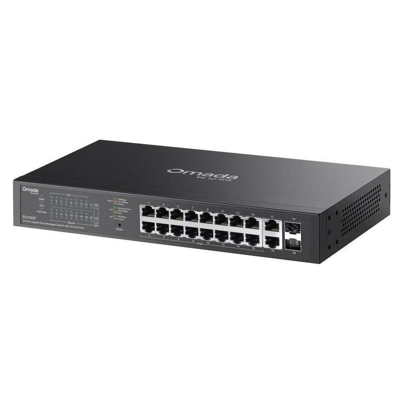 TP-Link 20-Port Gigabit PoE+ Switch mit Cloud Management & 16 PoE-Ports (20 Ports) (425414)
