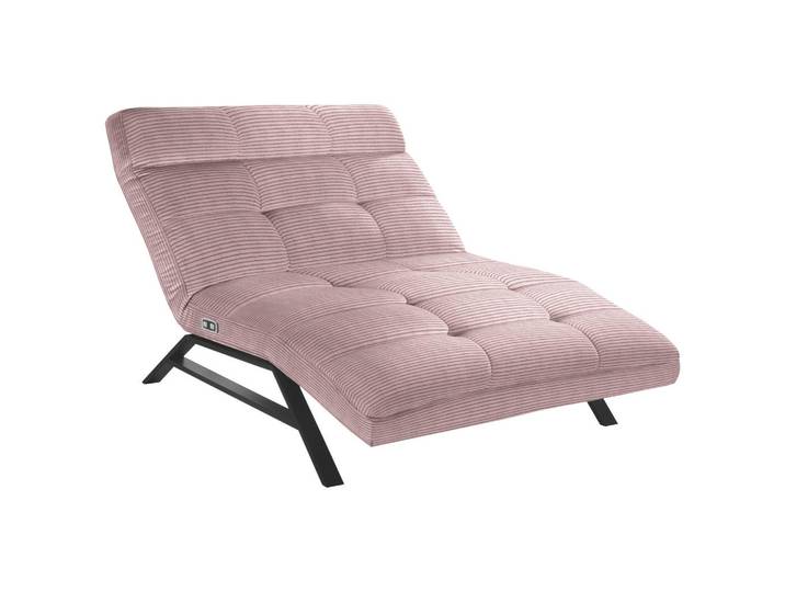 Pure Home Lifestyle Relaxliege, Altrosa, Metall, 120x54-113x158-198 cm, Goldenes M, Dgm, Lederauswahl, Stoffauswahl, motorische Relaxfunktion, Wohnzimmer, Sessel, Relaxliegen