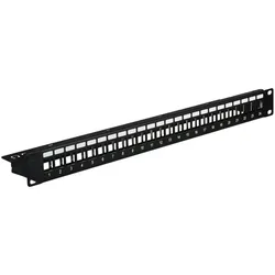 EFB 37580.1V2 Verteilerfeld 19” 1HE, 24-Port, Metall, schwarz RAL9005 375801V2