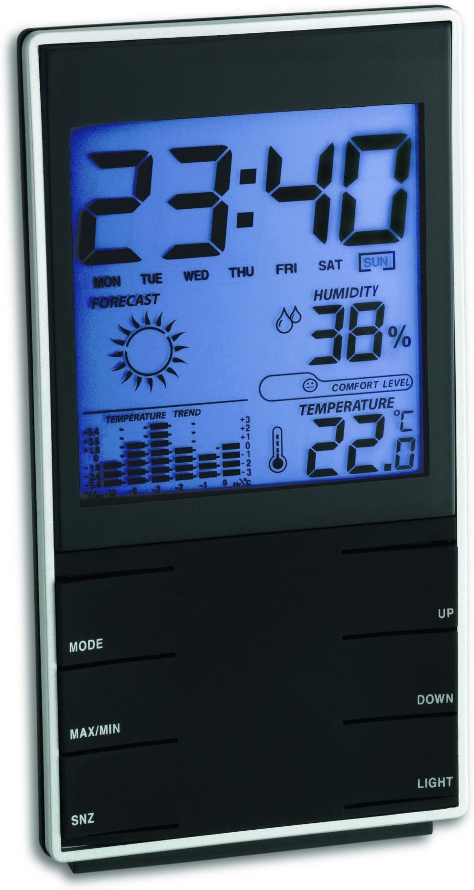Innenwetterstation TFA DOSTMANN "Elektron", schwarz, Wetterstationen, Innenwetterstation schwarz Einheitsgröße