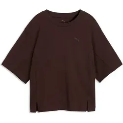 PUMA Damen Shirt HER Relaxed Tee, Größe L in Schwarz Schwarz