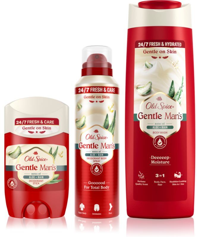 Old Spice Gentle Man's Aloe & Rain set for the body