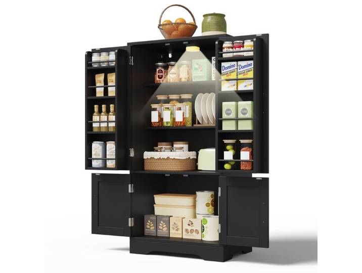 Armoire de rangement 60x40x120 cm Colonne minimaliste MDF Noir