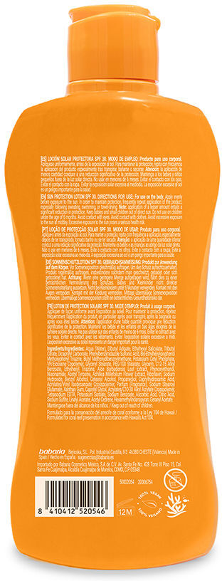 Babaria Sun Lovers Bronze loción solar protectora SPF30 200 ml