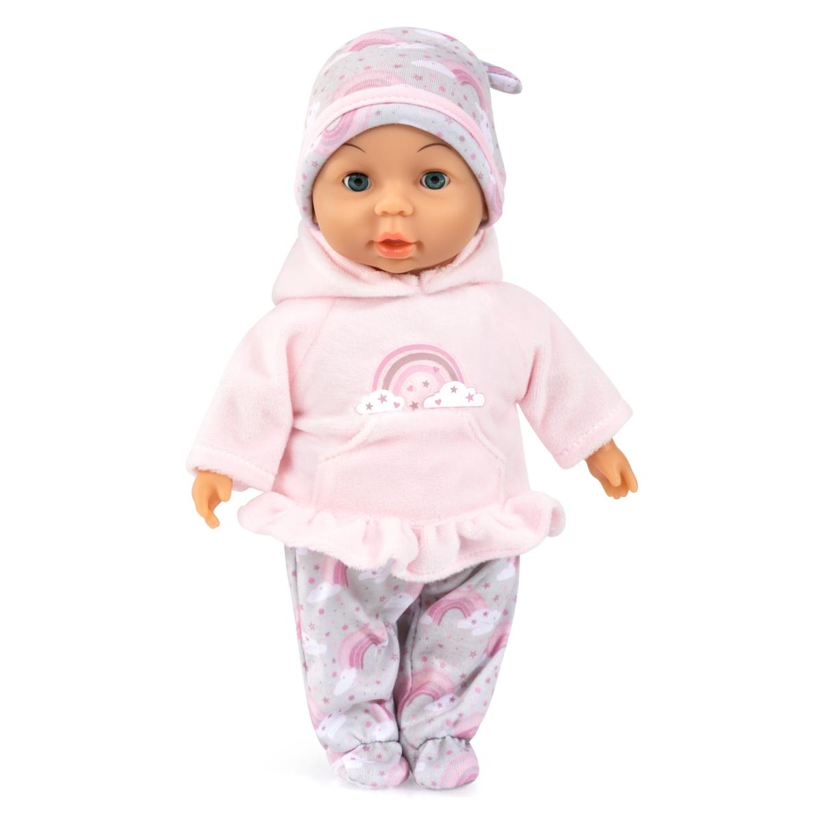 Magni Weichkörperpuppe My First Baby Regenbogen rosa 28cm (65615151)
