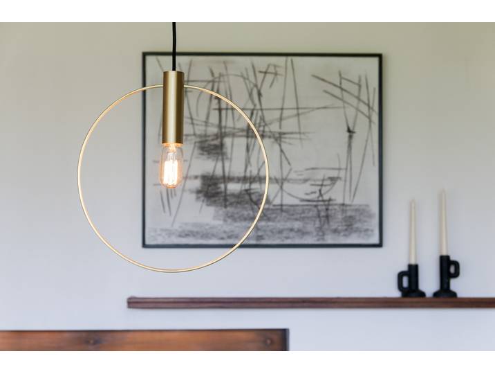 Suspension luminaire moderne dorée Oohalt