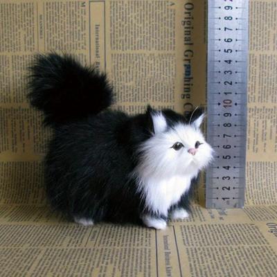 Multisell Products Hub Realistic Fake Cat Plush Toys Cute Simulation Stuffed Kitten Model For Kids Girls Birthday Valentine's Day Gift b