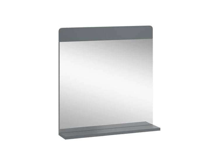 Vicco Badspiegel Izan , Grau 60 x 62 cm Integrierte Ablage · Wandhängend · Für Bad & Wohnbereich · Für Kosmetik & Pflegeprodukte · Zeitloses Design