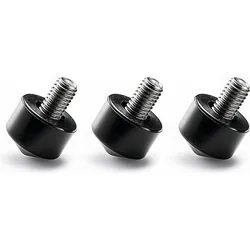 Gitzo Gummifüsse 25mm GSF25 (3-er Set) (Stativfuss), Stativ Zubehör, Schwarz
