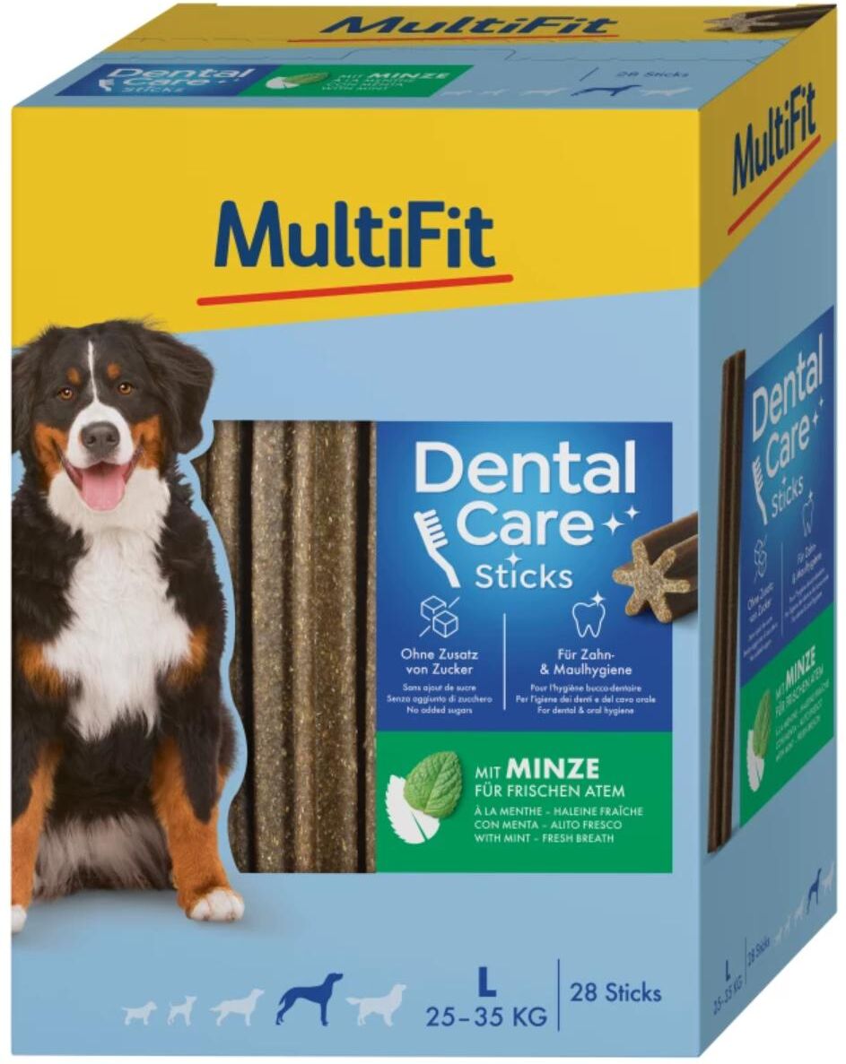 MultiFit Snack Dental Care Mint Sticks L