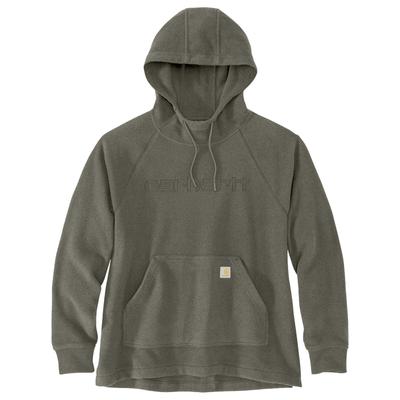 Hoodie CARHARTT "Fleece", Herren, Gr. XL, grün (oliv), Obermaterial: 55% Baumwolle CO. 45% Polyester PES., Sweatshirts Hoodie