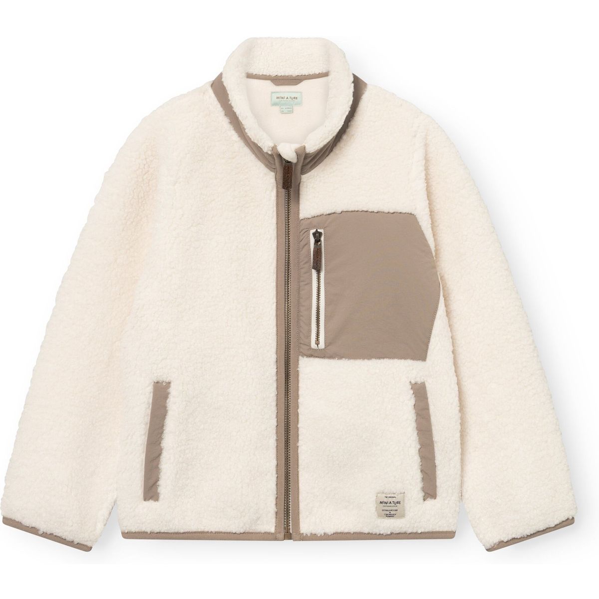 Mini a ture Matalinur Teddyfleece jacket. GRS angora cream (1054) 110 1263219217105414