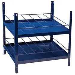 HP Autozubehör, Regal Zubehör, Regalelement LOGS 180 H520xB540xT390mm blau RAL 5022 2x6-reihig geeignet für Spraydosen
