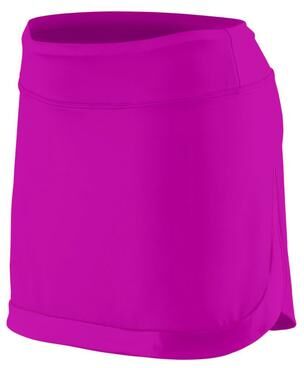 Augusta Sportswear AG2410 Women's Action Color Block Skort in Power Pink/Power Pink size Medium   Polyester/Spandex Blend 2410