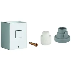 GROHE Absperrgriff Grohtherm Cube 47964 für Thermostat-Brausebatterie chrom, 47964000 47964000