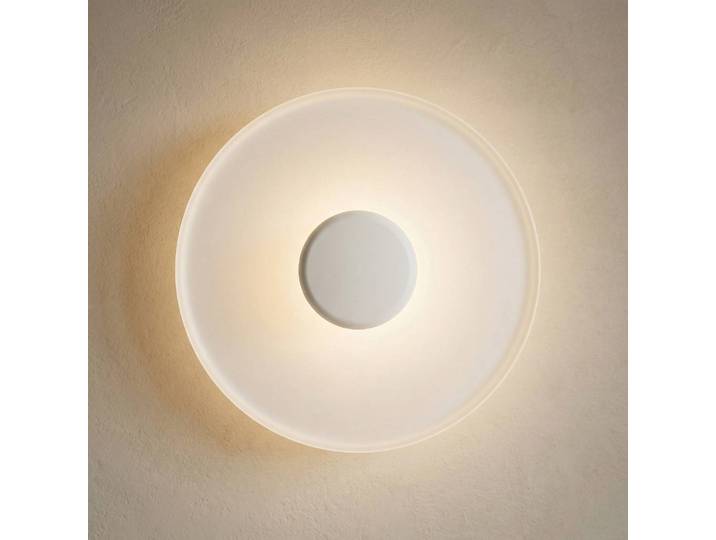 Vibia Designer Wandlampe Top, dimmbar, weiß / opal, für Wohn- / Esszimmer, Metall, Modern, Wandleuchte, Wandlampe Innen